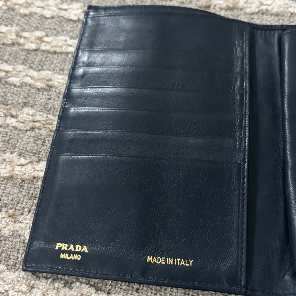 Prada Black Quilted Nylon Wallet Envelope Clutch - Picture 3 of 16
